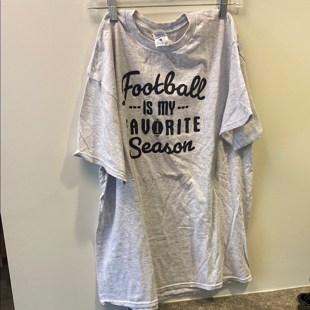 Delta Gray "Football Is My Favorite Season" Short Sleeve Tee